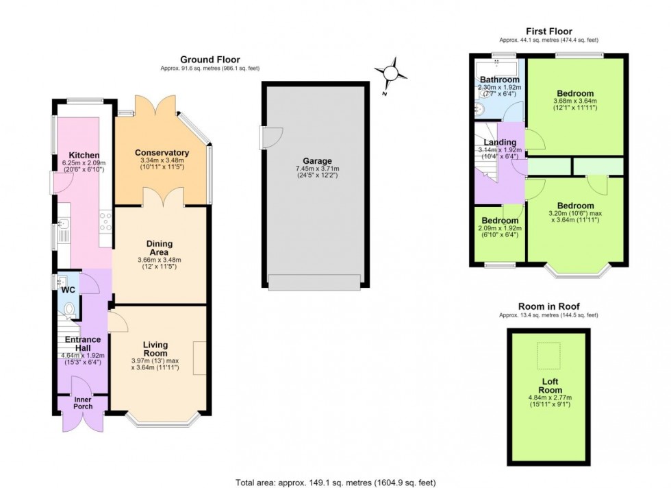 Floorplan for Ashby Road, Donisthorpe