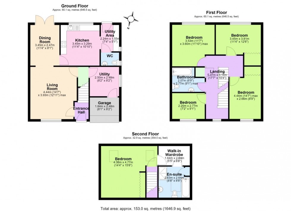 Floorplan for Hope Way, Church Gresley, Swadlincote