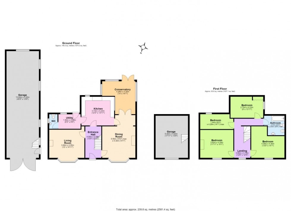 Floorplan for Lullington Road, Overseal, Swadlincote