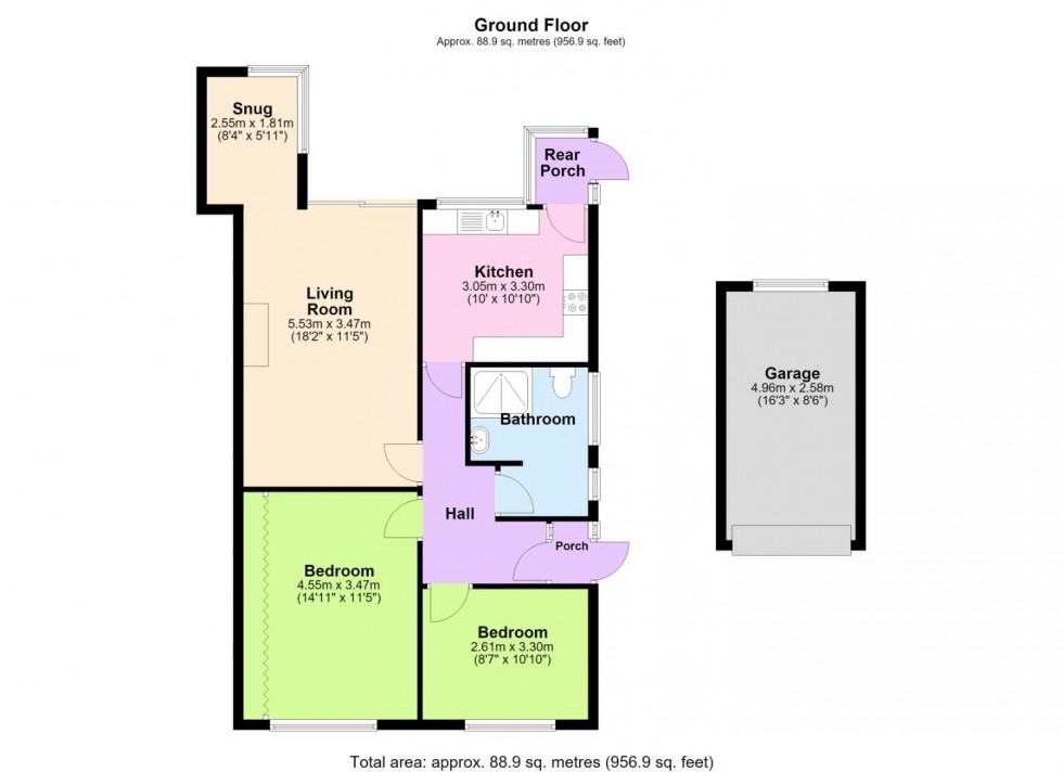 Floorplan for Stanhome Square, West Bridgford, Nottingham