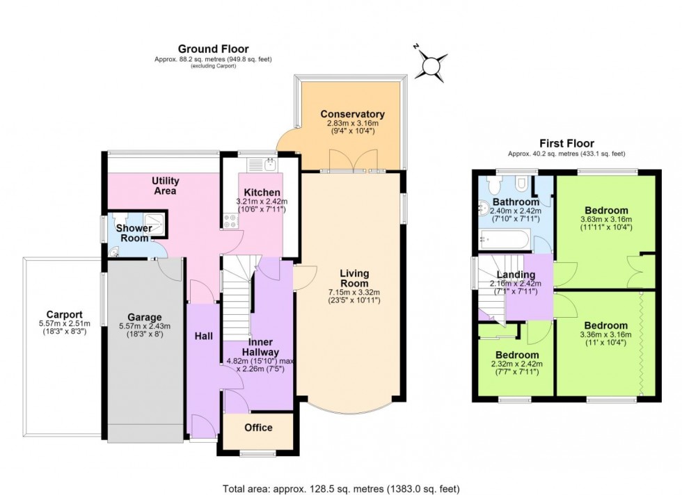 Floorplan for Cotgrave Lane, Tollerton, Nottingham