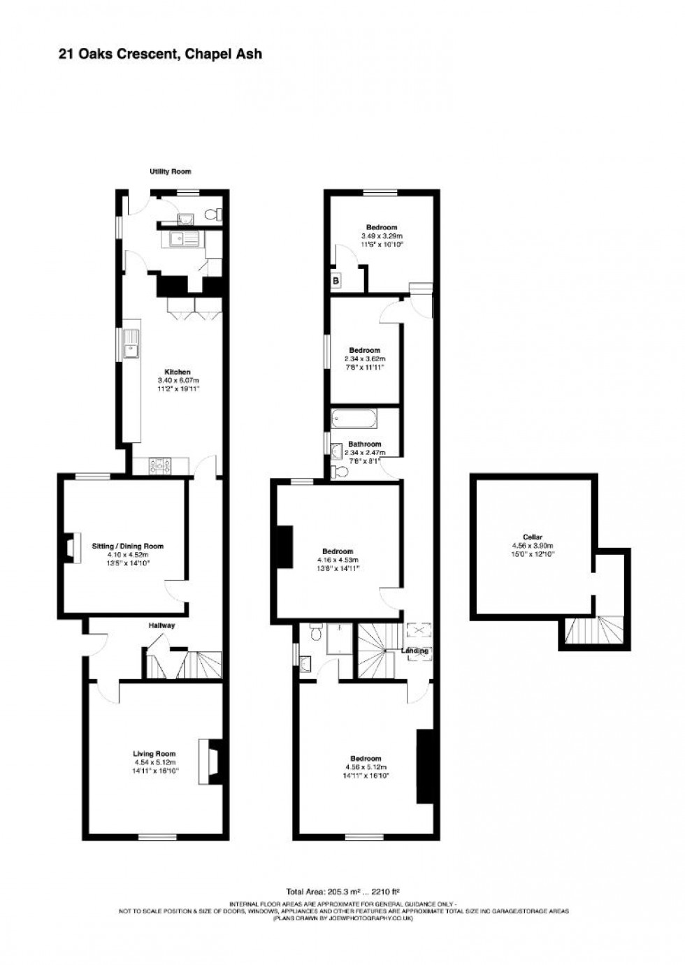 Floorplan for Oaks Crescent, Wolverhampton