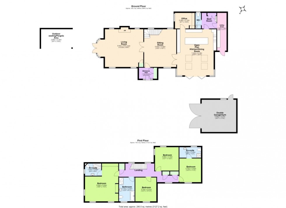 Floorplan for Priory Cottage, Normanton-On-The-Wolds