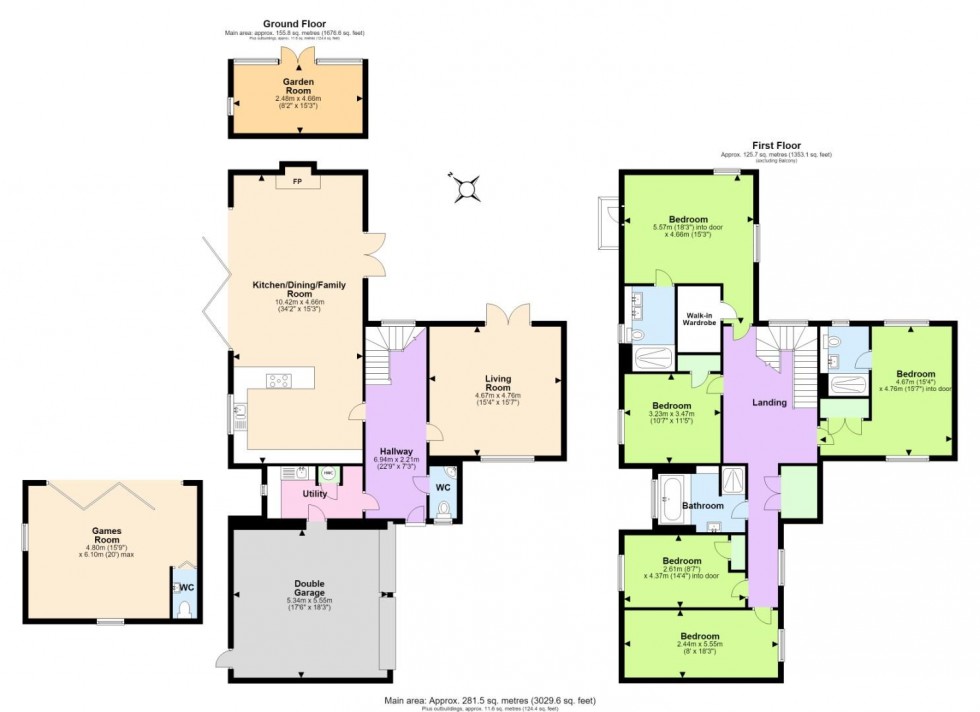 Floorplan for Oak Tree Court, Tollerton, Nottingham