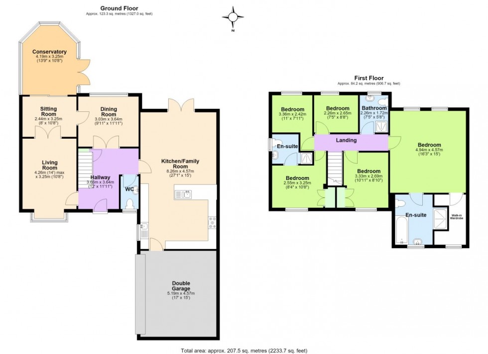 Floorplan for Green Leys, West Bridgford, Nottingham