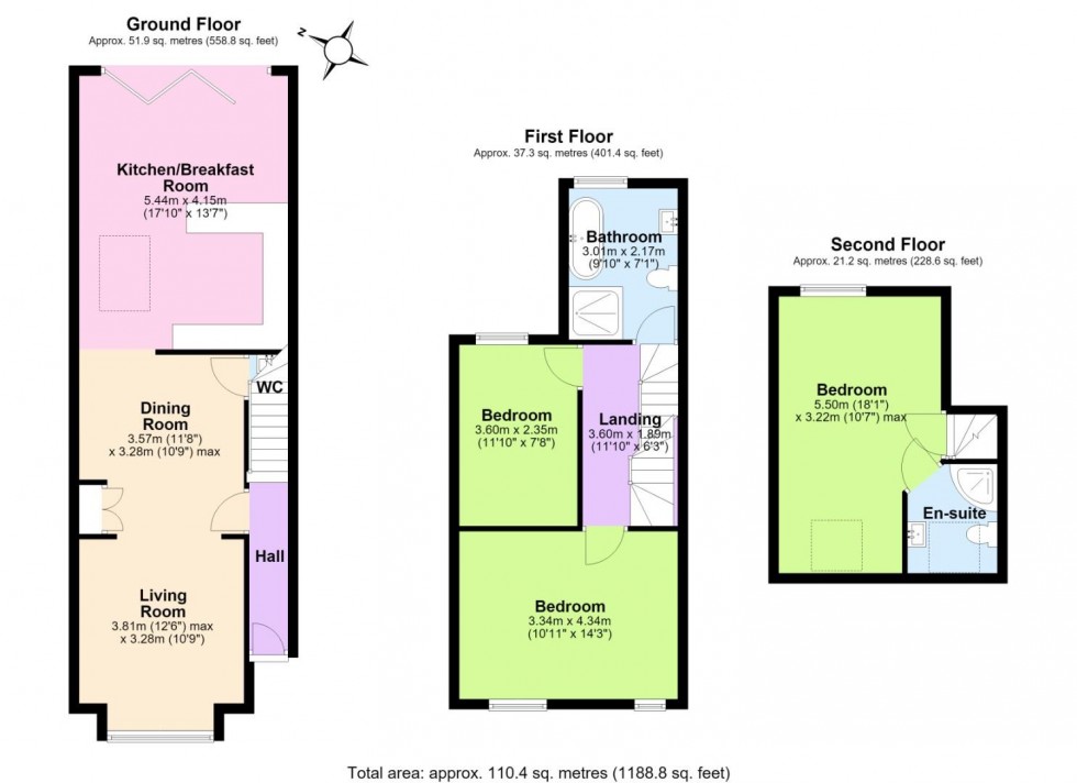 Floorplan for Byron Road, West Bridgford, Nottingham