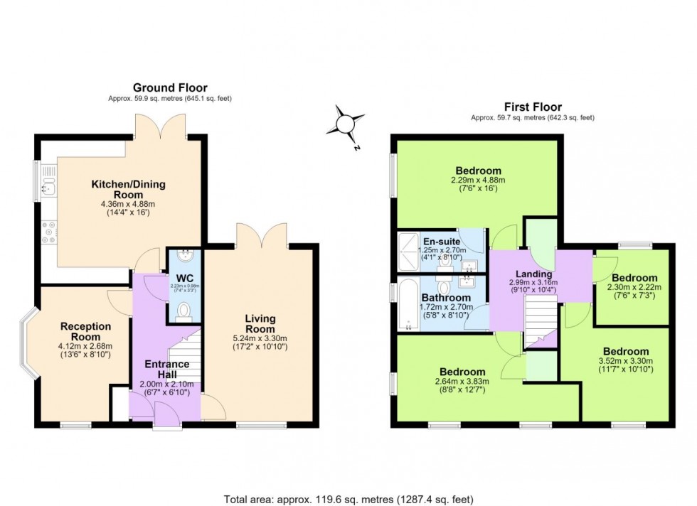 Floorplan for Woodcock Way, Ashby-De-La-Zouch