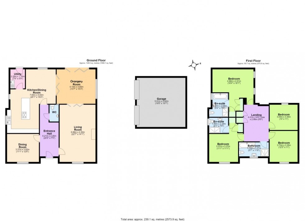 Floorplan for Sunset Close, Appleby Magna, Swadlincote