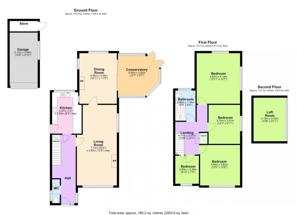 Floorplan for Harles Acres, Hickling, Melton Mowbray