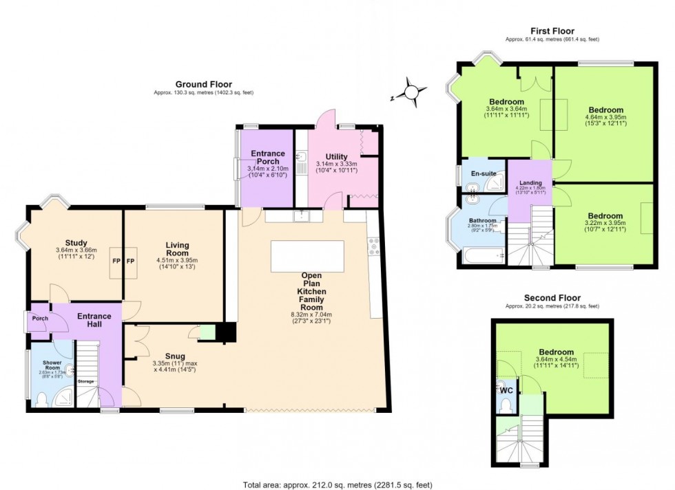 Floorplan for Rose Grove, Keyworth