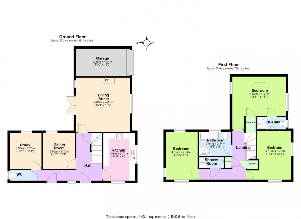 Floorplan for Main Street, Wysall, Nottingham