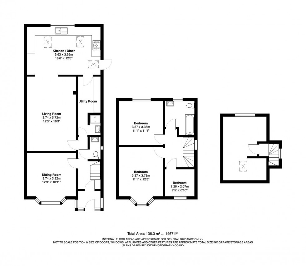 Floorplan for Oxbarn Avenue, Bradmore, Wolverhampton