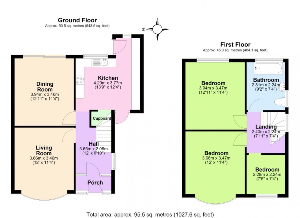 Floorplan for Harrow Road, West Bridgford, Nottingham